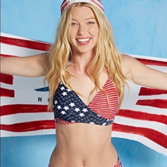 Holllister Other - 🆕 Hollister American Flag Bikini Top